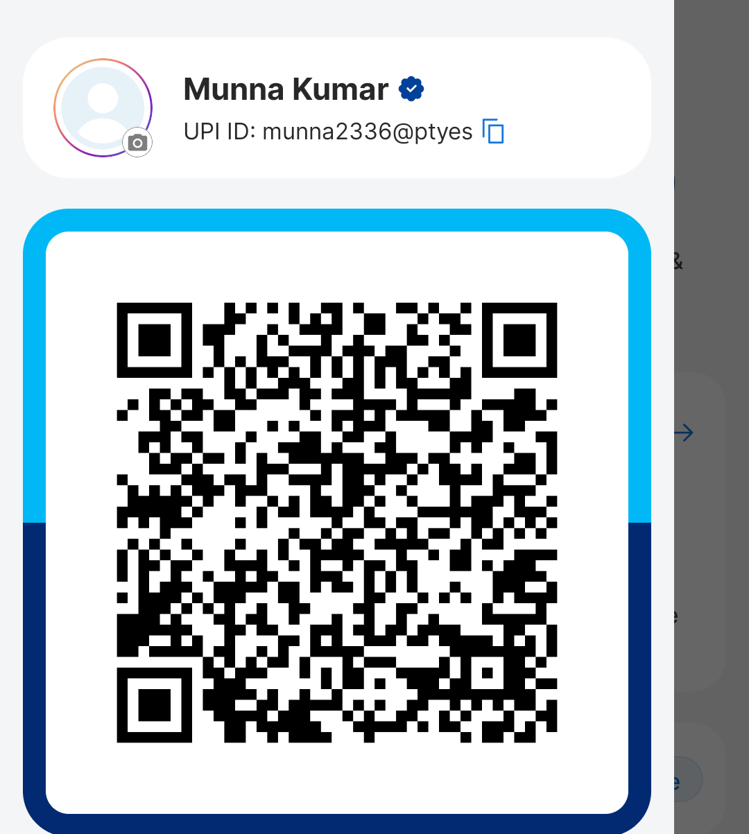 Munna Kumar UPI QR Code